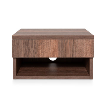 Ettore 15.71" Mid-Century Modern Floating Wall Mounted Nightstand with Soft-Close Drawer and Cable Hole - JONATHAN Y